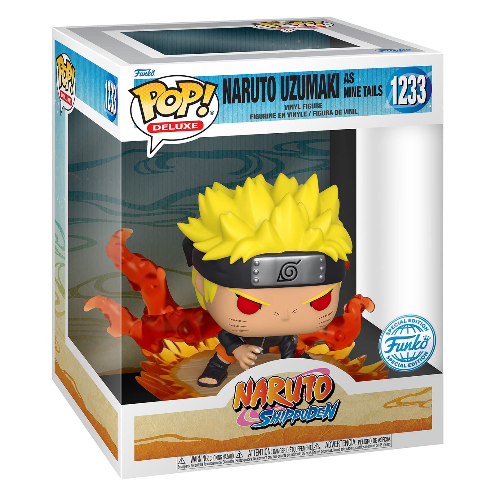 Funko POP! Deluxe: Naruto Uzumaki - Naruto Uzumaki As Nine Tails - Amazon Exclusive - Collectable Vinyl Figure - Gift Idea - Official Merchandise - Toys for Kids & Adults - Anime Fans