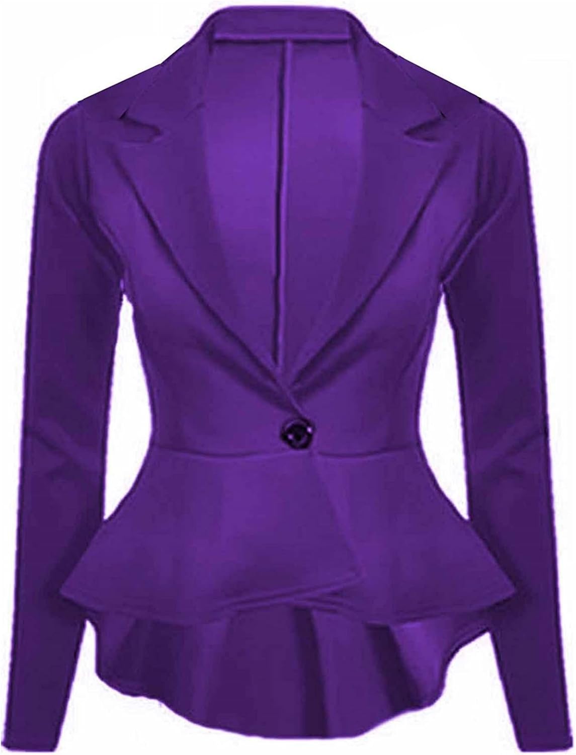 XPACCESSORIES Chaqueta de Traje Manga Larga para Mujer Morado Blazer/Purple S (36) Amazon