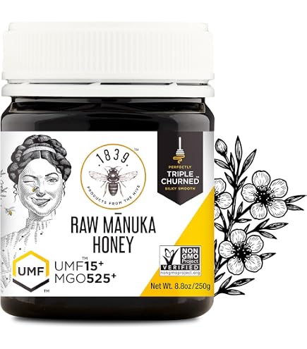 Amazon.com : 1839 Triple-Churned™ Raw Mānuka Honey UMF 20+ | MGO