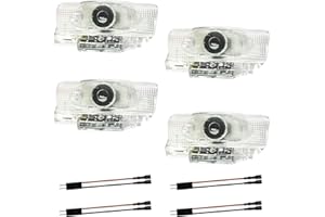 Lzmytsdklo 4Pcs Car Door LED Projector, Puddle Lights Door Light Welcome Lights Car Door Light Compatible with LS/ES/is/LX/RX/GS/GX/RC/UX Accessorie