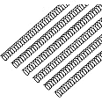 Leinuosen 120 Pack Plastic Spiral Binding Coils Binding kit Spirals Multi Size Spiral Binding Spines Binder Combs Spines (Black,1/2 Inch)