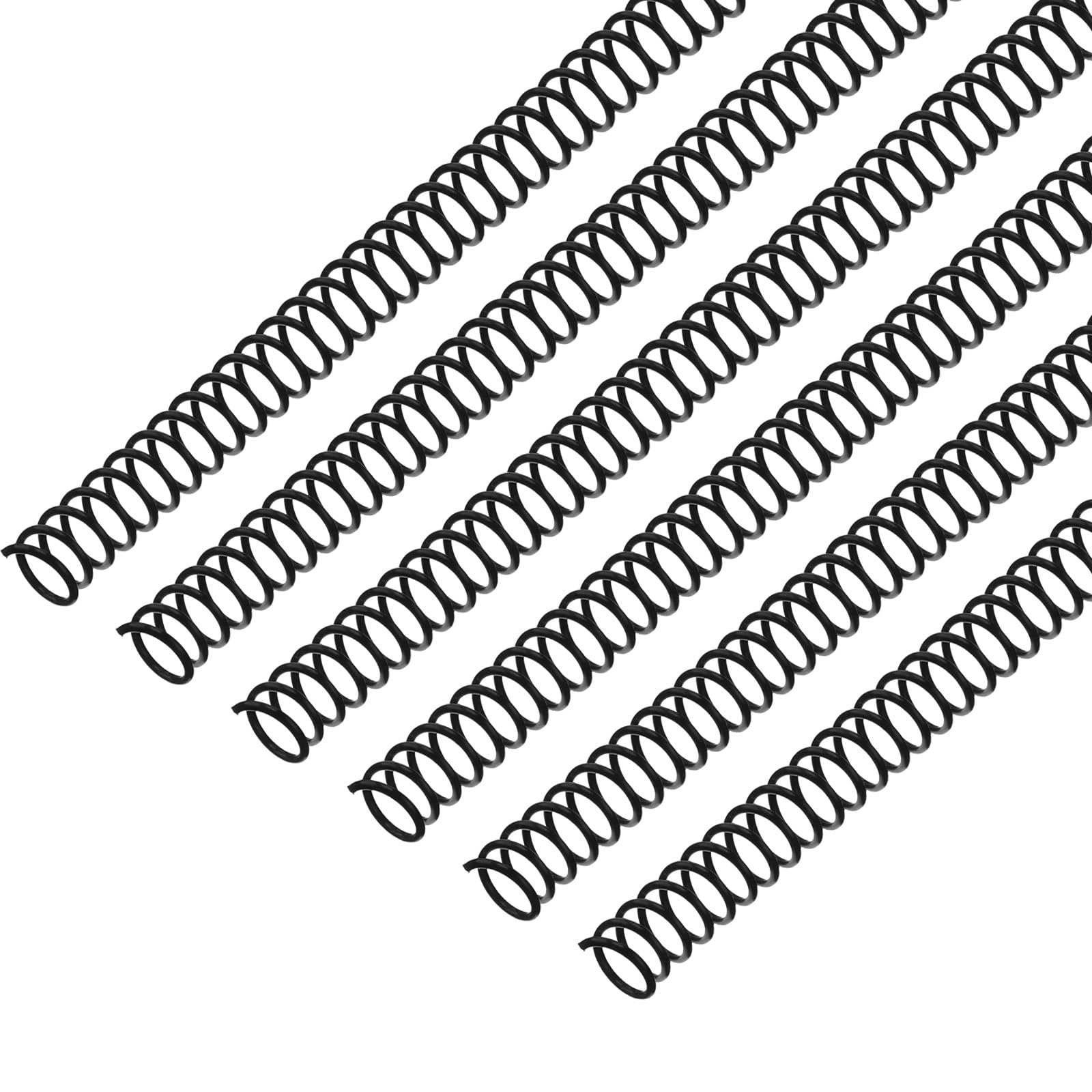 Photo 1 of Leinuosen 120 Pack Plastic Spiral Binding Coils Kit Spirals Multi Size Coils for Binding Binder Combs Spines(1/2 Inch,Black)