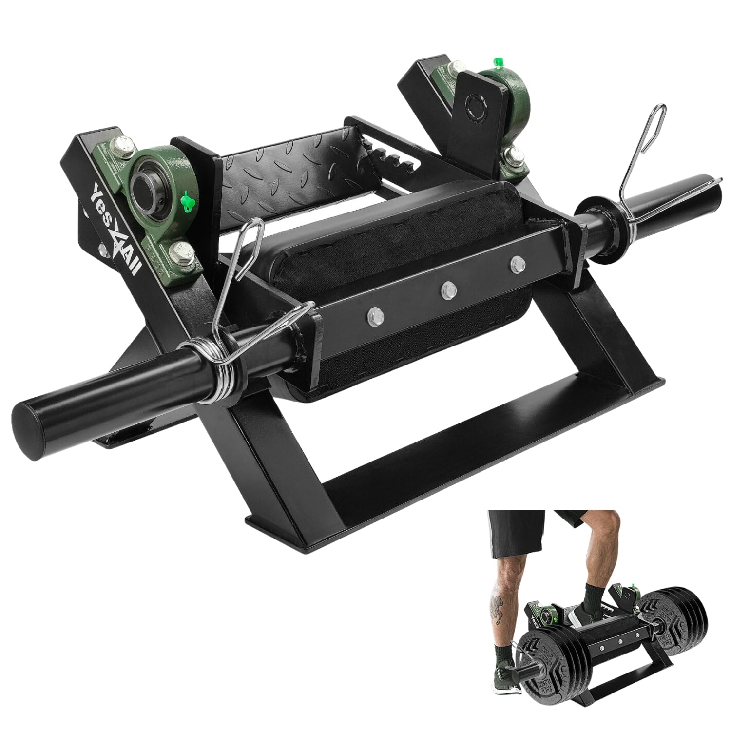 Photo 1 of Yes4All 5 Levels Tibia Dorsi Calf Machine, Tibialis Machine, 600LBS with Spring Collars, Pillow Block Bearings - Improve Balance Speed, Athletic Performance