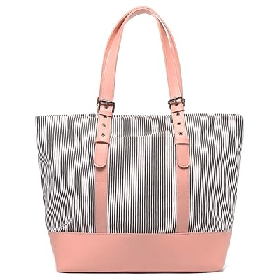 Buy Women S Canvas Shoulder Work Tote Purses Large Top Handle Everyday Bag Diaper Handbag Online In Italy B08fxd2v4y