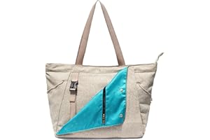 ESVAN Yoga Mat Bag, Gym Bag Tote Bag with Multi Pockets For Women Drawstring Yoga Mat Carrier Pilates Travel Workout Office