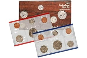 1985 P & D US Mint 10-Coin Mint Set Uncirculated