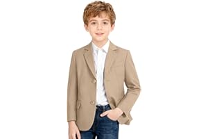 Fesenbo Boys Formal Suit Jacket Slim Fit 2 Button Kids Wedding Tuxedo Blazer Ring Bearer Outfit Sport Coat for Boy