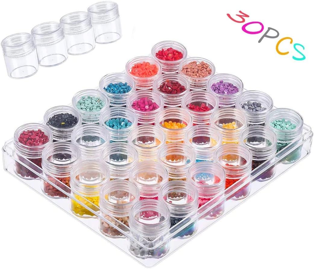 Legendog 30 Grids Diamond Painting Storage Containers