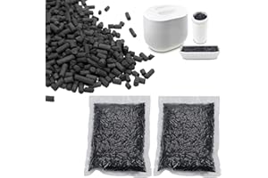 HORSERDY 2 Pack Odor Absorbing Filter Refills for Lomi Smart Waste Kitchen Composter, Replacement Activated Charcoal Filters Compatible with Lomi Electric Countertop Compost Bin, 1 Pounds