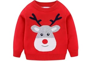 Mud Kingdom Boys Christmas Sweaters Xmas Reindeer Clothes