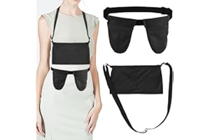 Thinp Mastectomy Drain Holder, Adjustable Mastectomy Drainage Pouch with Shower Bag Drain Holder After Tummy Tuck Mastectomy Recovery Must Haves Tummy Tuck Post Surgery Supplies (Black)