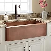 Signature Hardware 212645 Raina 30" Single Basin Copper Farmhouse Sink - Copper