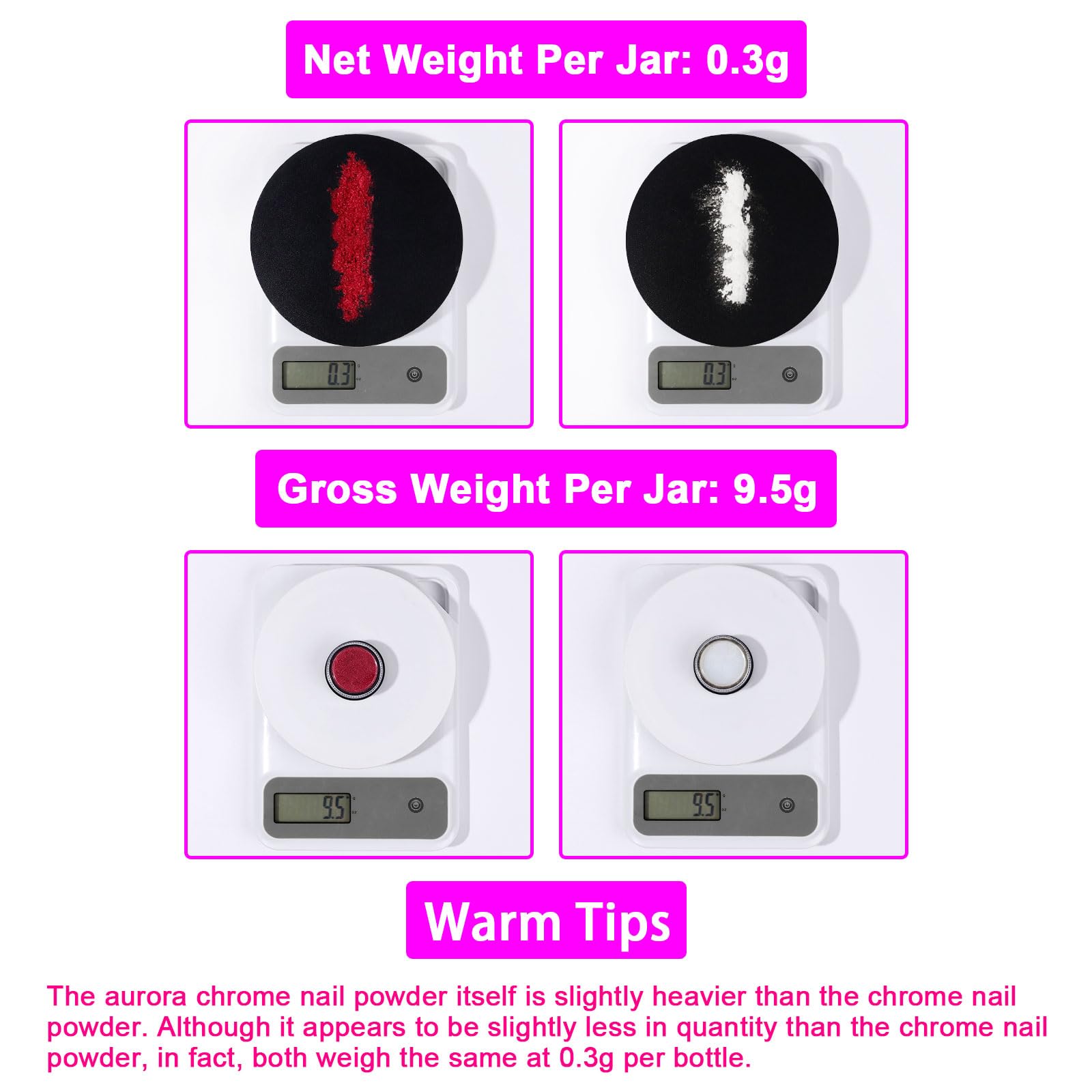 36Pcs Saviland Mirror Chrome Nail Powder Set - Metallic Holographic Chrome Nail Powder Black Blue Silver Gold Mirror Nails Chrome Powder for Nails French Manicure Nail Art Decoration Home Salon DIY - Image 7