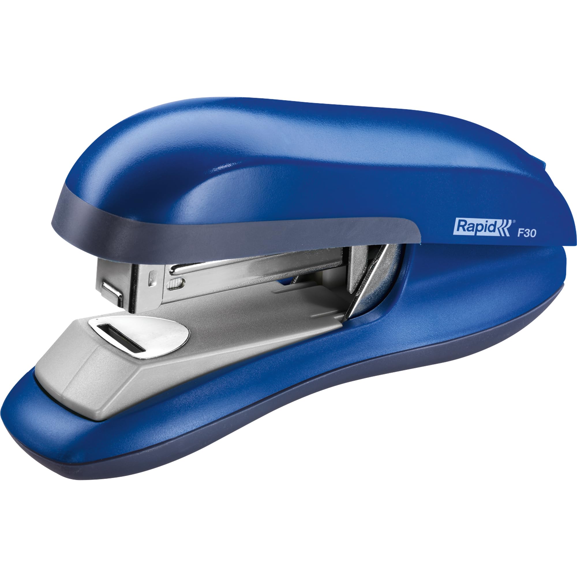 Rapid F30 Fashion Half Strip Stapler, 30 Sheet Capacity, Flat Clinch Stapling, Ergonomic Design, Blue, 23256501