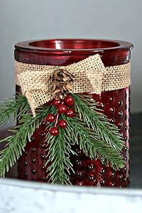 Electric 2-in-1 Candle Warmer Wax Melter - 2 Piece Ceramic Burner Melts Scented Candles Oil Fragrances Tart Cubes - Odor Eliminating Plug in Flameless Air Freshener - Holiday Christmas Decor