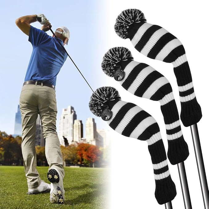 XCSOURCE Golf Club Driver Head Cover Pom Pom Golf Head