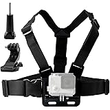 TEKCAM Chest Harness Mount Adjustable Chest Strap Belt with J Hook Compatible with Gopro Hero 12 11 10 9 8 7 /AKASO/Dragon To