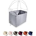 DGAZ Purse Organizer Silky Smooth Fits picotin 18/22 Bags,Silk,Luxury Handbag Tote in Bag Shapers (Bleu Pale, PC18)