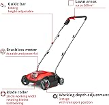 Einhell Cordless Lawn Scarifier 18V 28 cm Raking Width Brushless Motor view 3