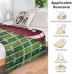 Football Sofa Throw Blanket Flannel Super Soft Warm