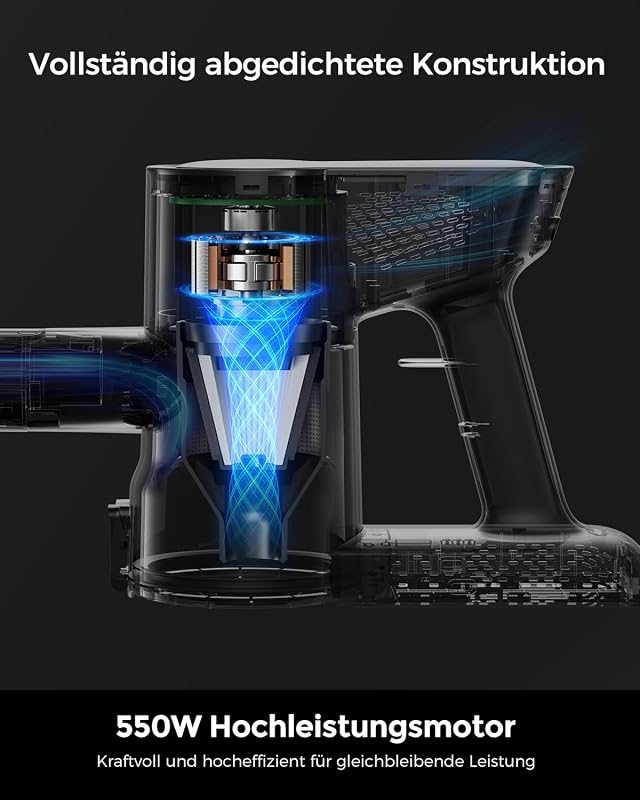 F02 Lite Akku Staubsauger Kabellos 550W/50KPa
