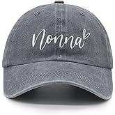 Waldeal Women's Blessed Grandma Hats Washed Denim Adjustable Baseball Cap for Mom