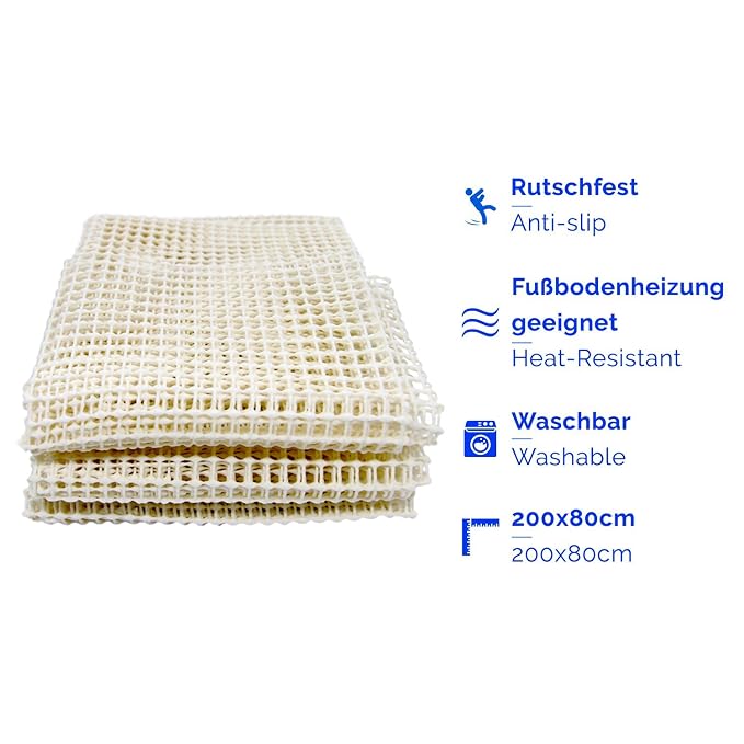 Valneo 1x Antirutsch Unterlage 200x80 Cm Antirutschmatte