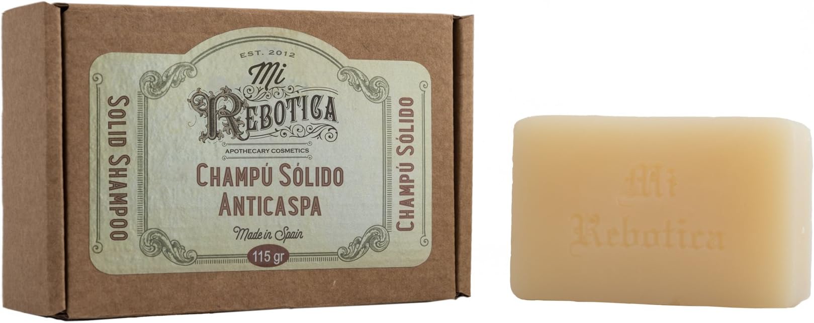 Solid Shampoo Anticaspa 115 g My rebotica – Ideal For Air Travel