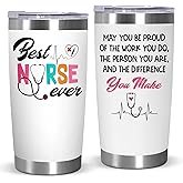 OASSIE Nurse Gifts for Women - May You Be Proud of The Work You Do 20 oz Stainless Steel Insulated Coffee Tumbler with Lid - LPN RN Thank You Appreciation Retirement Nurses Week Gifts for Nurses Women