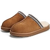 OOW Fuzzy Slippers for Women Cozy House Shoes Winter Warm Memory Foam Slipper for Indoor and Outdoor Faux Fur Mules Cute Fluffy Clogs