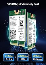 NICGIGA BE200 NGW WiFi 7 Card Bluetooth 5.4 M.2 NGFF PCIe Windows Linux view 3