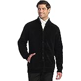 Gioberti Men's Knitted Chenille Cardigan Sweater with Flannel Lining
