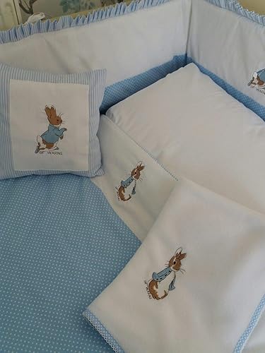 peter rabbit cot bedding pink