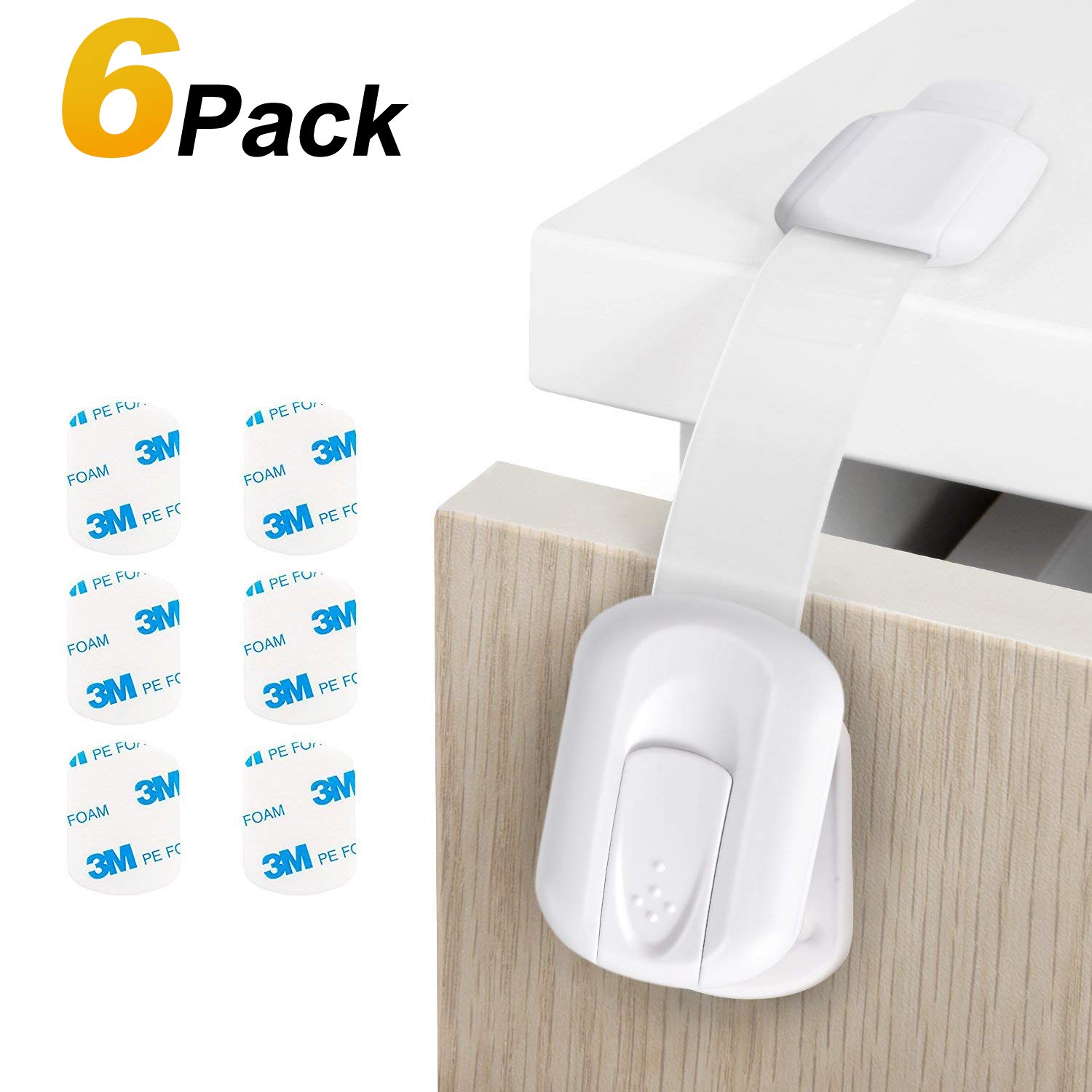 6Pack Baby Safety Locks Child Proof Drawers, Appliances