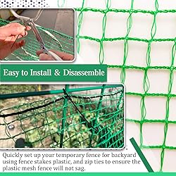 Hortifan Temporary Fence Plastic Mesh Fencing, 4FT