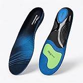 Hemisorna High Arch Support Insoles, 220lbs+ Heavy Duty Orthotic Inserts for Plantar Fasciitis Relief, Rigid Shoe Inserts for Flat Feet, Overpronation, Shock Absorbing Work Boot Insoles, Men&Women L