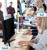 PYS 27 Inch Privacy Screen Filter for 27 inch iMac Frameless Monitor Anti-Glare view 2