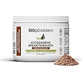 Microbiome Breakthrough Gut Support Powder Chocolate Flavor With Lactobacillus Strains, Bone Broth & Collagen Source of L-Glutamine Supports Digestive Comfort, Gas & Bloating Relief 30 Servings*