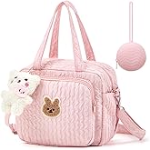 Bulyoou Small Diaper Bag Tote, Multifunction Bag with Silicone Pacifier Holder Case Travel Crossbody Handbag