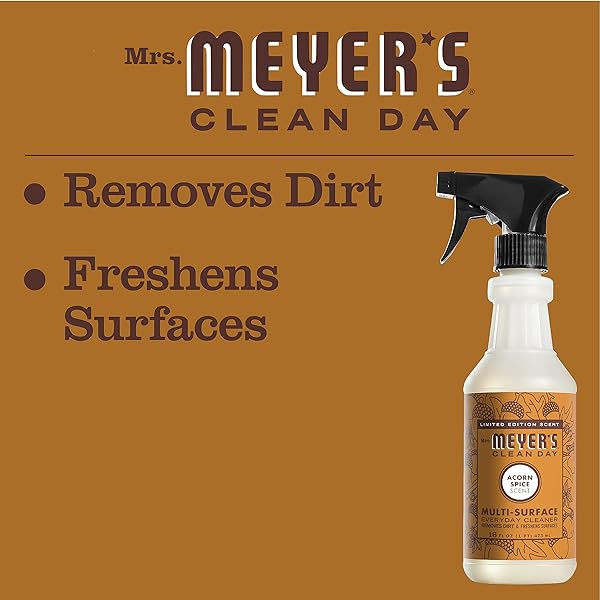 MRS. MEYER’S CLEAN DAY MULTI-SURFACE EVERYDAY CLEANER, ACORN SPICE SCENT, 16 FL OZ BOTTLE