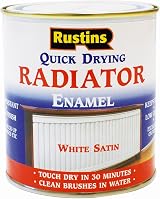 Rustins Quick Dry Radiator Enamel Satin 1L - White Finish