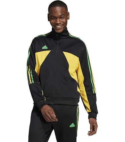 adidas Originals Men's Graphics Y2K Track Top Black/Orange Rush X