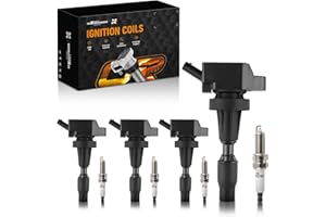 maXpeedingrods UF817 Set of 4 Ignition Coil Pack and Iridium Spark Plugs Fit for Hyundai Elantra Kona Sonata, for Kia Forte Optima Soul 2015-2020 1.6L L4, Ignition Coil Kit Replaces 273012B120 5C2129