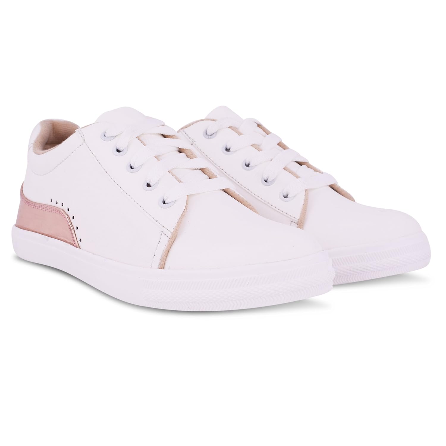 zovim women's fashionable white sneakers shoes for women and girls