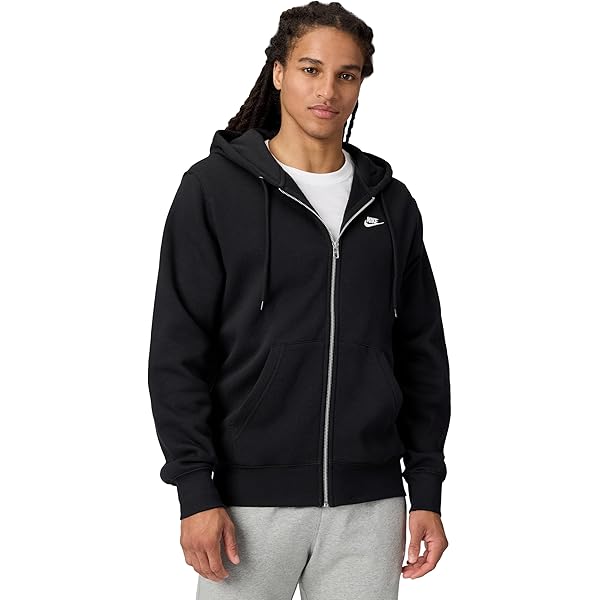 Nike Solo Swoosh Men's Full-Zip Hoodie (US, Alpha, Small Nike Solo Swoosh Men's Full-Zip Hoodie (US, Alpha, Small