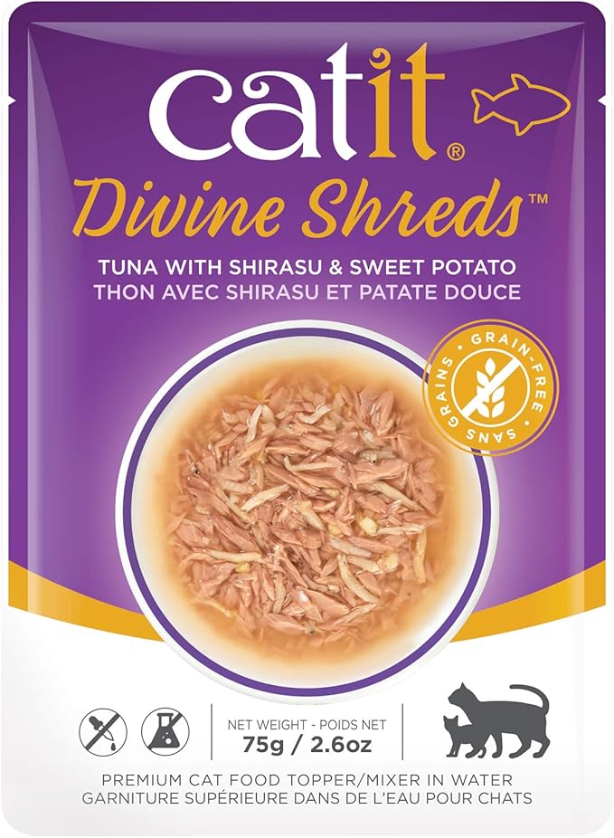 Catit Divine Shreds Cat Kitten Food Supplement Divine Shreds Tuna