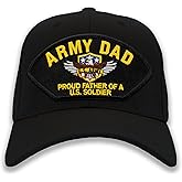PATCHTOWN Army Dad - Proud Father of a US Soldier Ball Cap or Trucker Hat