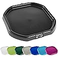 MEKA Tuff Tray for Sensory Play, Sensory Tray for Kids, Toddler Water Table, Tuff Spot Sensory Bin for Toddlers (Black, Small (28" x 28"))