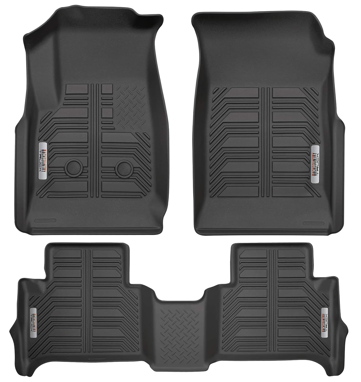 Backcountrytruck Front And 2nd Row Floor Mats For 2015 2019 Chevrolet Colorado Gmc Canyon Crew Cab