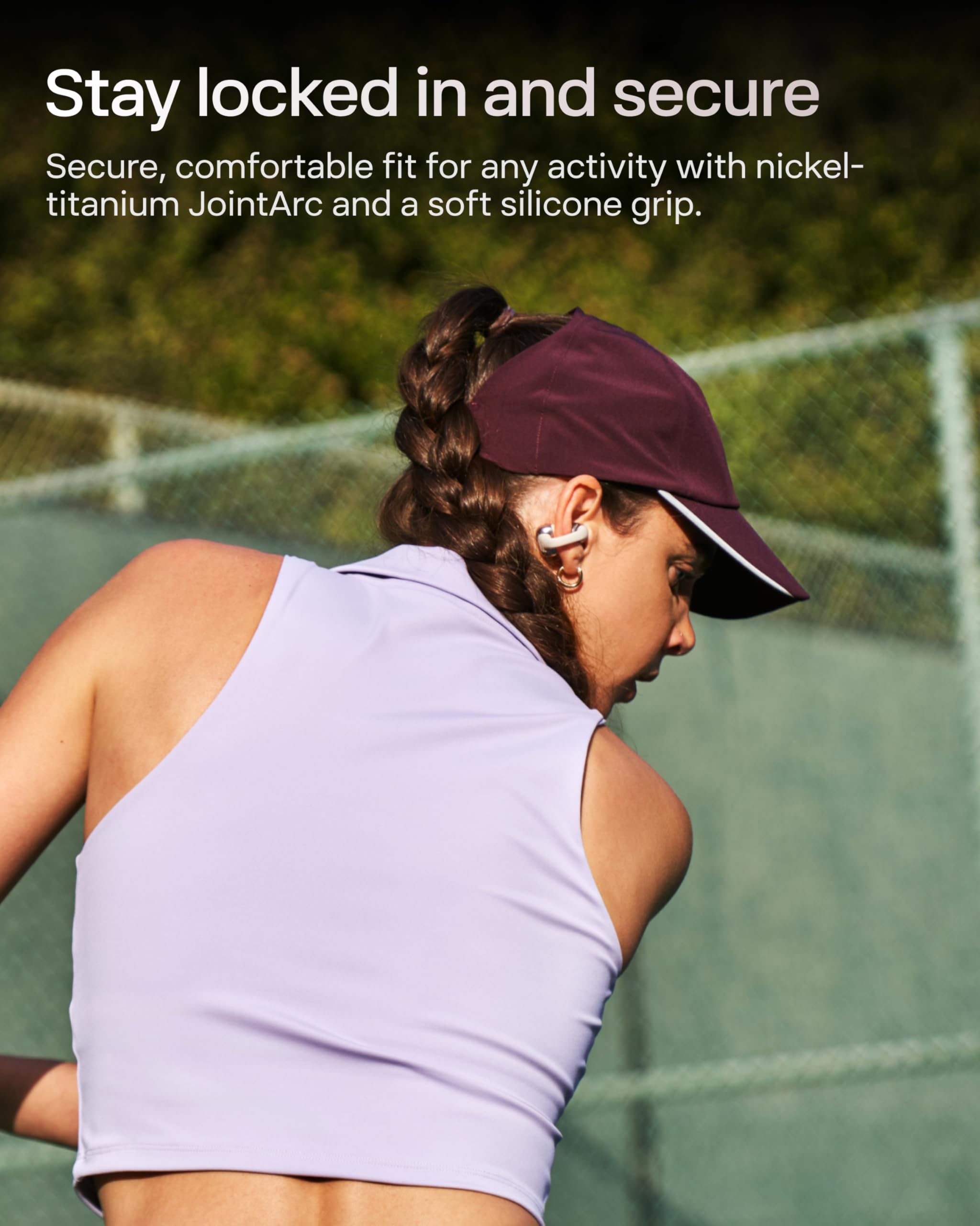 SHOKZ OpenDots ONE-Open-Ear Headphones, Clip-On Earbuds-Wireless Bluetooth Earbuds with Microphone-Secure, Lightweight, Comfort-Premium Dolby Audio-Water Resistant-Fast Charging-Up to 40 hrs Playtime